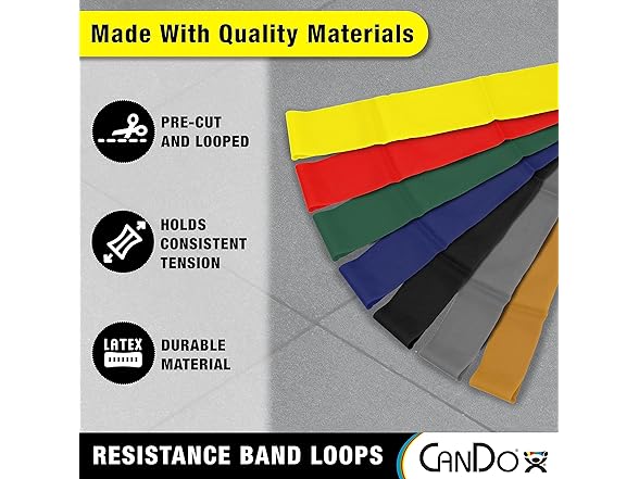 CanDo Resistance Exercise Band Loop
