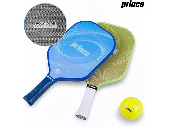 Prince - Prism Pickleball Set, Carbon Fiber