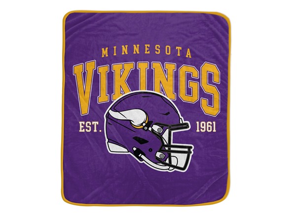 NFL Team Vintage Helmet Cozy Throw (50 x 60)