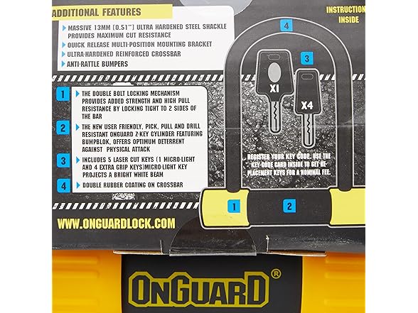 Onguard Bulldog Mini 8013 D Lock