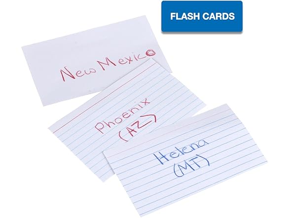 Mead Lined Index Cards, Note Cards
