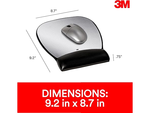 3M Precise Mouse Pad with Gel Wrist Rest