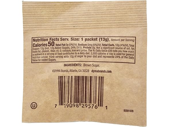 96ct Single Serv All Natural Brown Sugar Packs