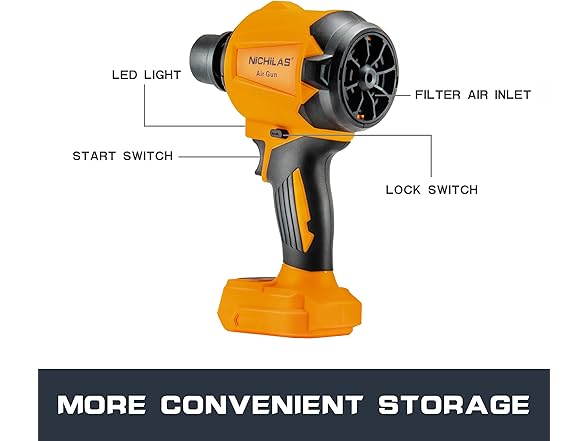 Nichilas Cordless Dust & Leaf Blower