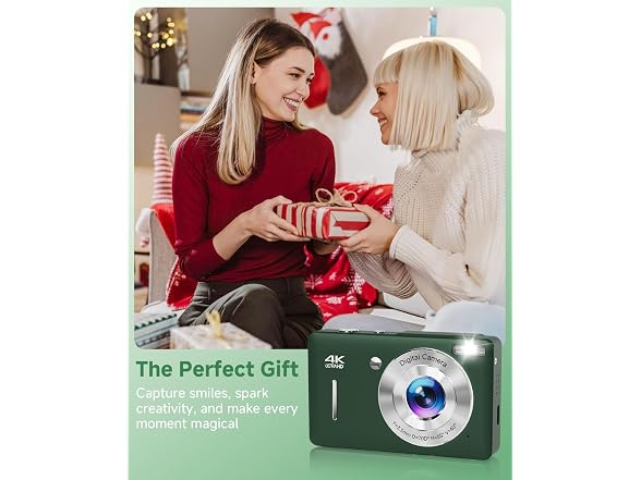 ceye Digital Camera 44MP FHD 16x Zoom Green