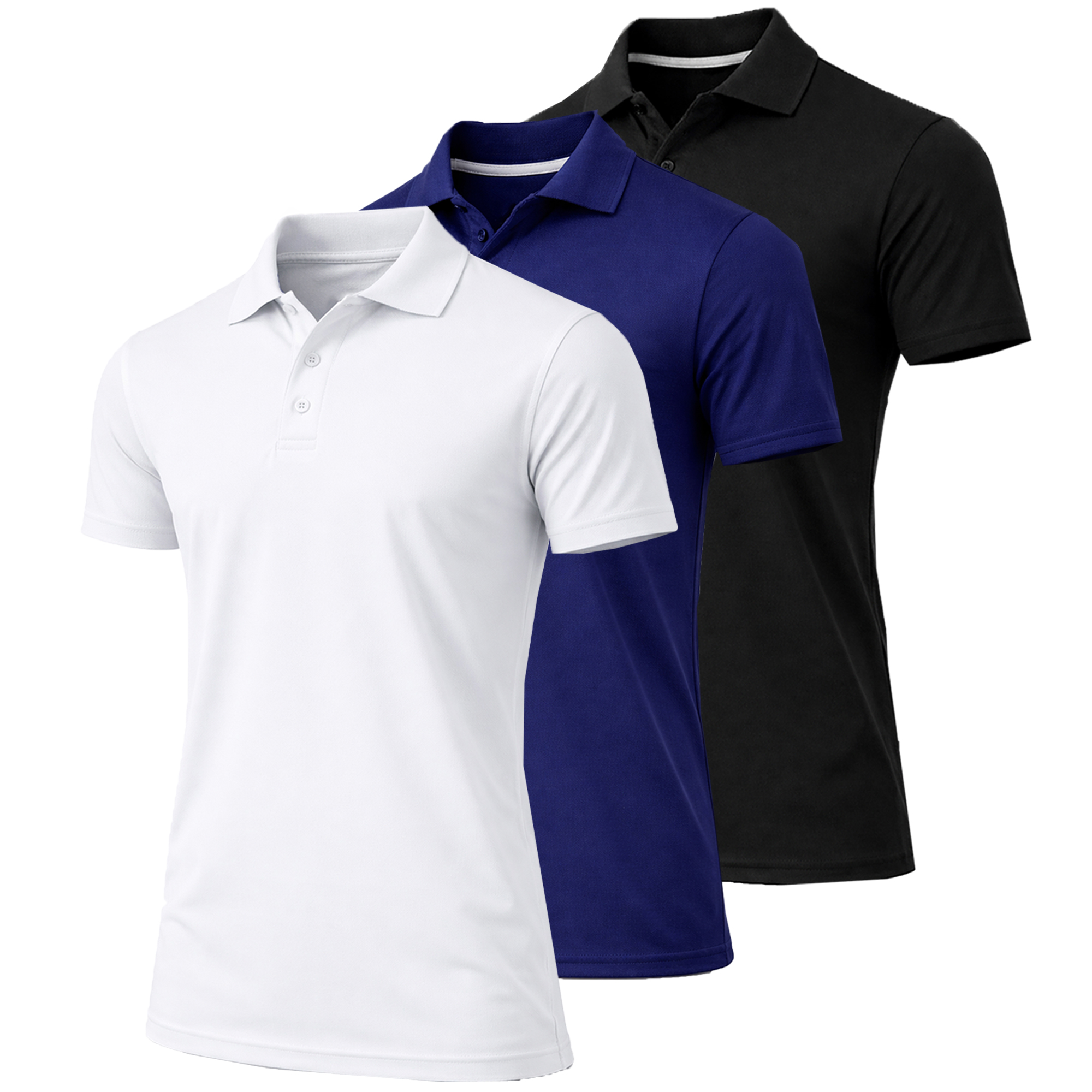 3Pk Mens S/S Performance Polo (S-3XL) - Gallery 22