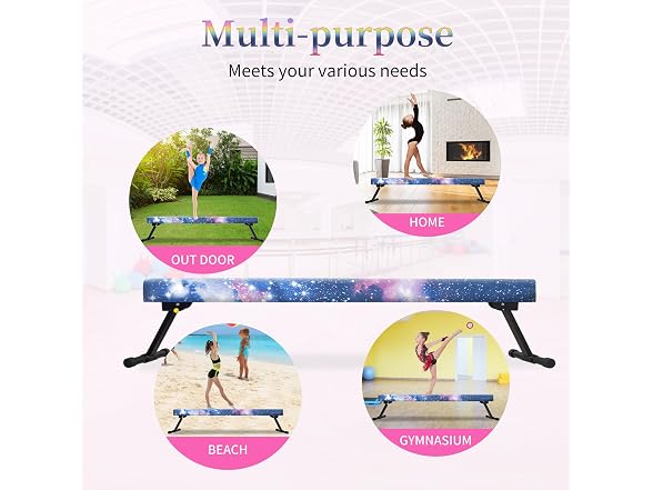 EL&IT Wings 6ft Gymnastic Balance Beam