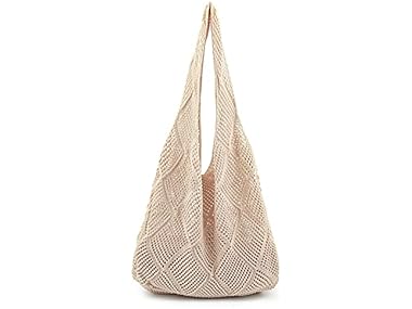 $9.99, Was $13.90, 28% Off! Crochet Mesh Summer Beach Tote Bag dealfomo