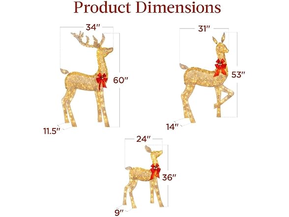 Quenny Elk Sled Christmas Decor