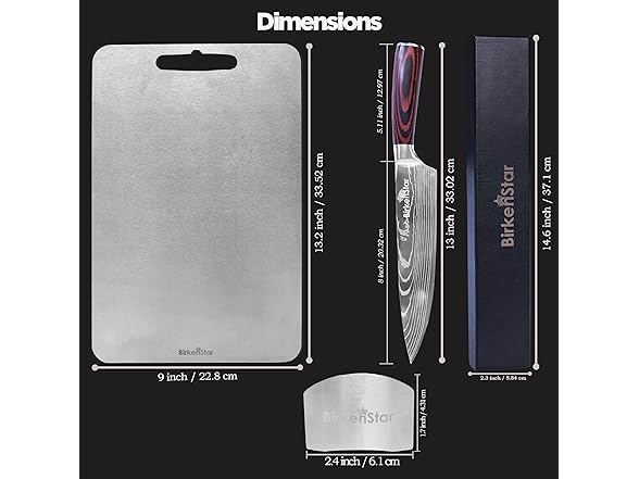 BirkenStar Titanium Cutting Board