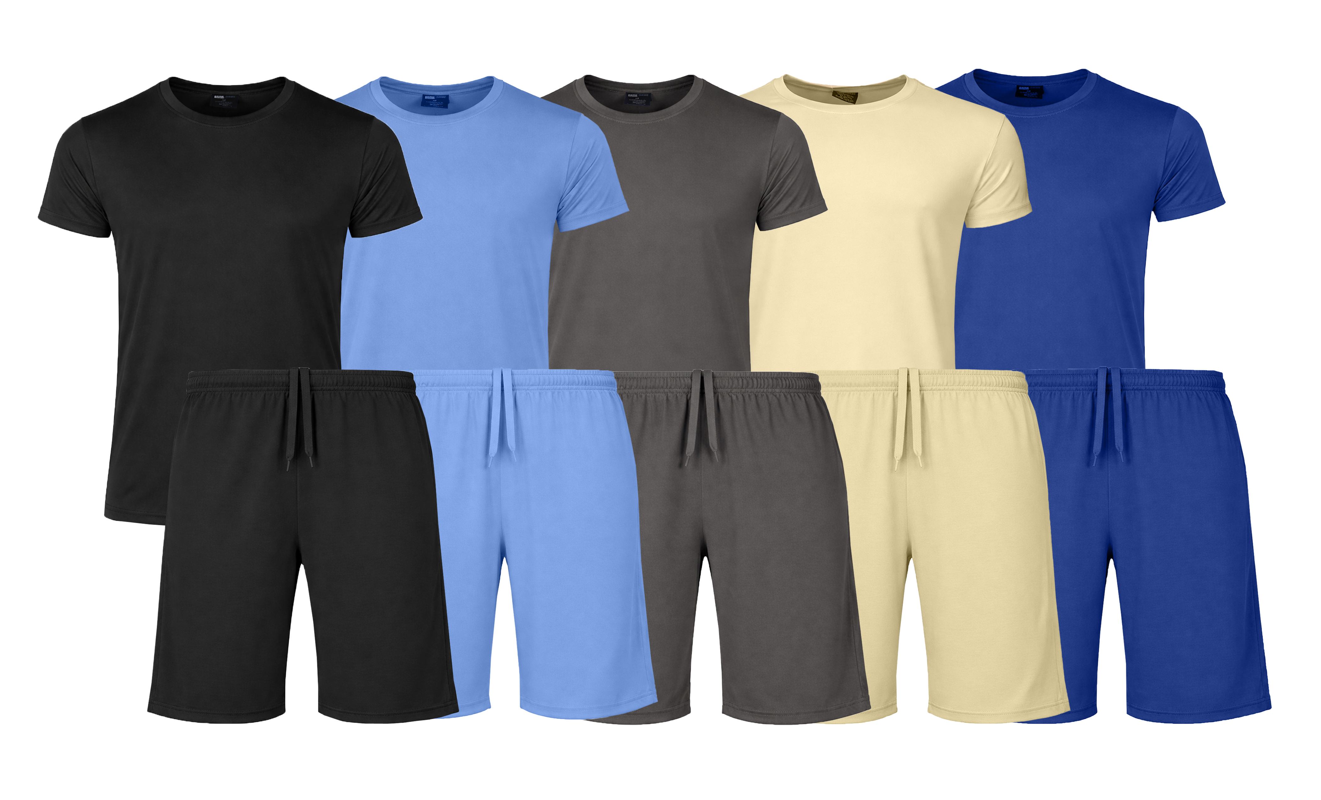 6Pc Mens Poly Tech Lounge Set - Gallery 10