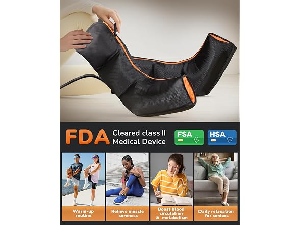 JZBRAIN Leg Compression Massager w/Heat