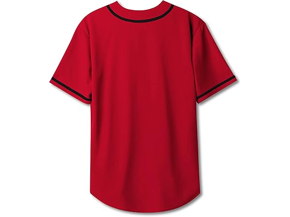 Mens Baseball Jersey Stripe Button Down