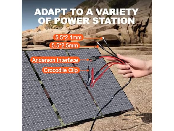 CROS Portable Solar Panel 200W 18V Foldable