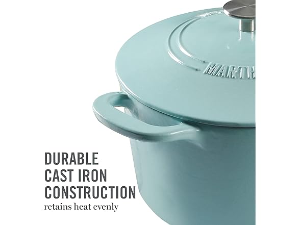 MARTHA STEWART Gatwick 7QT Enamel Cast Iron