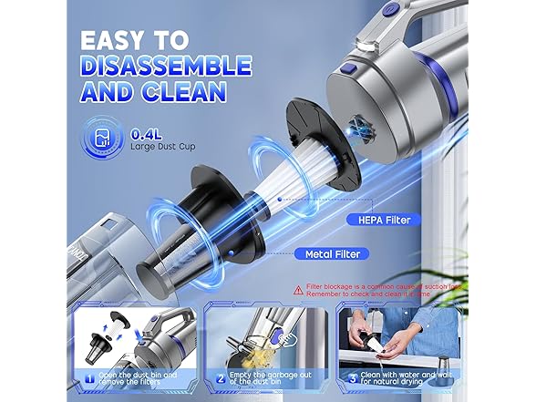 JONYJ Handheld Cordless Vacuum