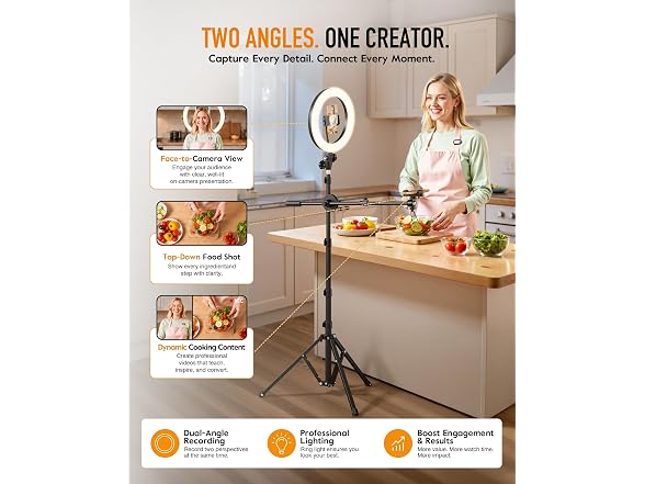 Upgrade Tripod Ring Light Stand