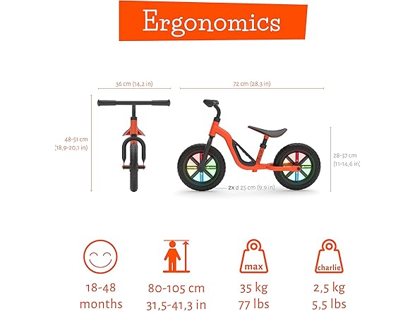 Chillafish Charlie Glow Baby Balance Bike