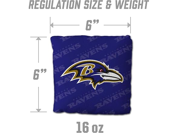 YouTheFan NFL Cornhole Bags (4-Pack)