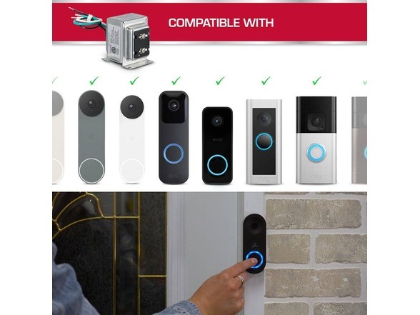 Defiant Wired Doorbell Transformer 2PK