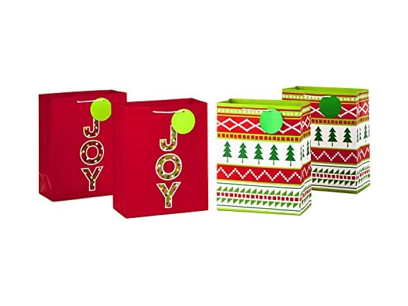 Hallmark 13" Large Christmas Gift Bag Bundle