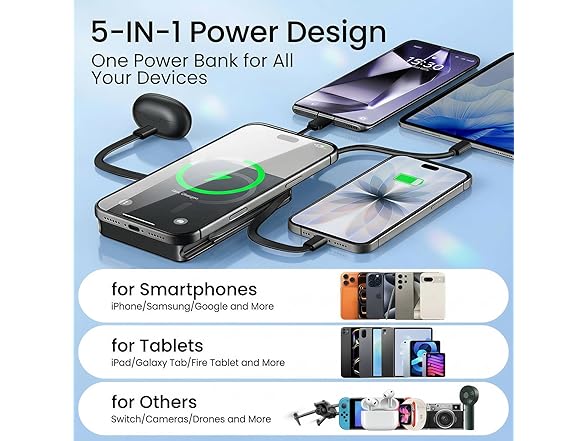 ATGIH 20000mAh Magnetic Wireless Power Bank - Gallery 5