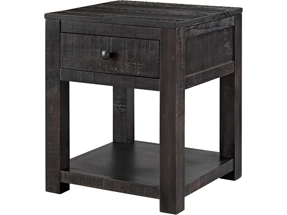 Alaterre Durham Side Table Dark Brown