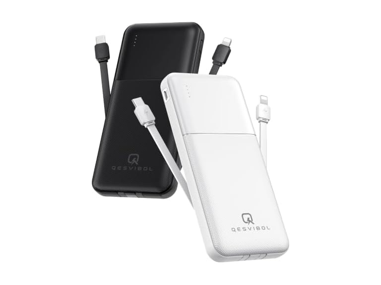 QESVIBOL 2-Pack 10000mAh Power Bank