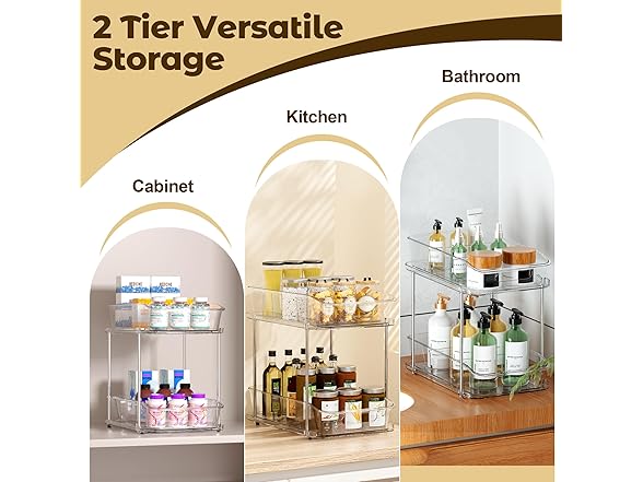 incostar 2-Tier Pull-Out Storage Organizer