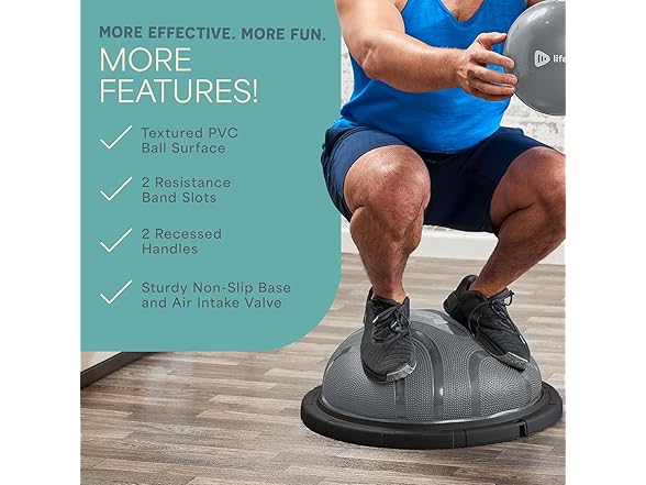 Lifepro Horizon Balance Ball Trainer - Silver