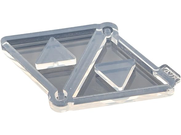 Shiny Glossy Triangle Earring Resin Mold Silicone 