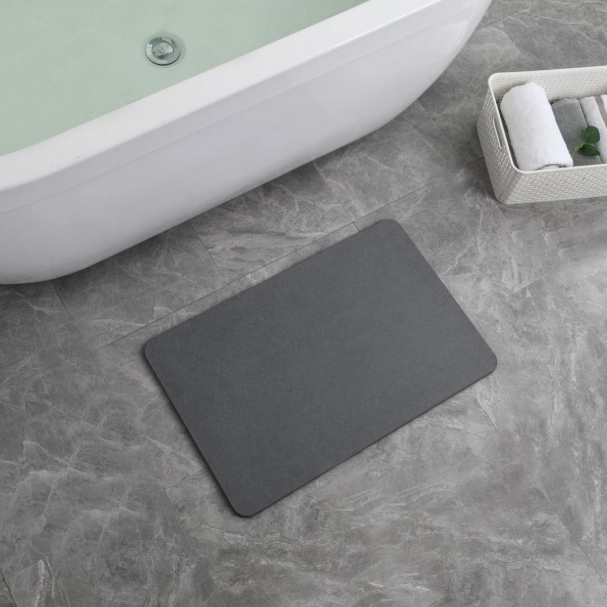 Diatomaceous Earth Stone Bath Mat - Gallery 12