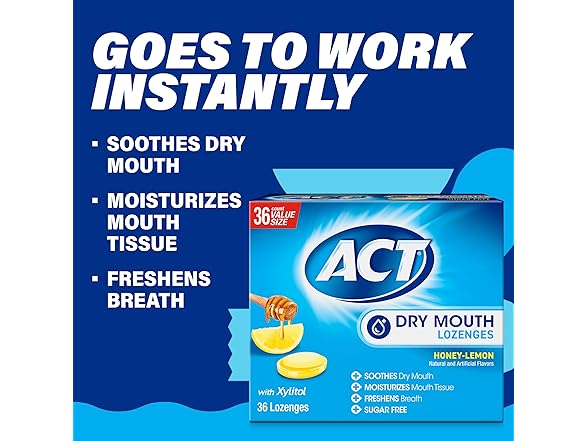 ACT Dry Mouth Lozenges 36ct