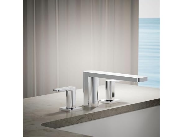 Kohler 27121-4-CP Parallel Two-Handle Deck-Mount Bath Faucet