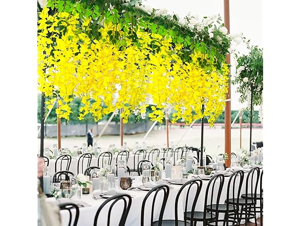 AITISOR 24 Pack Artificial Wisteria Vine