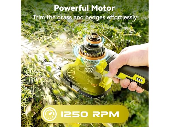 KOMASTY 2 in 1 Hedge Trimmer Cordless