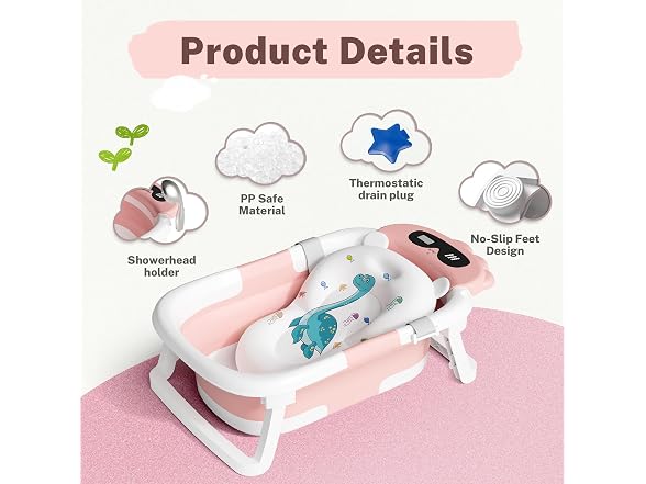 AVIDOR Collapsible Baby Bathtub