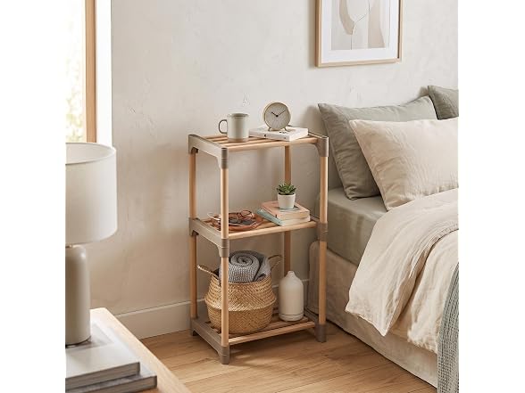 Honey-Can-Do 3-Tier Wood Side Table