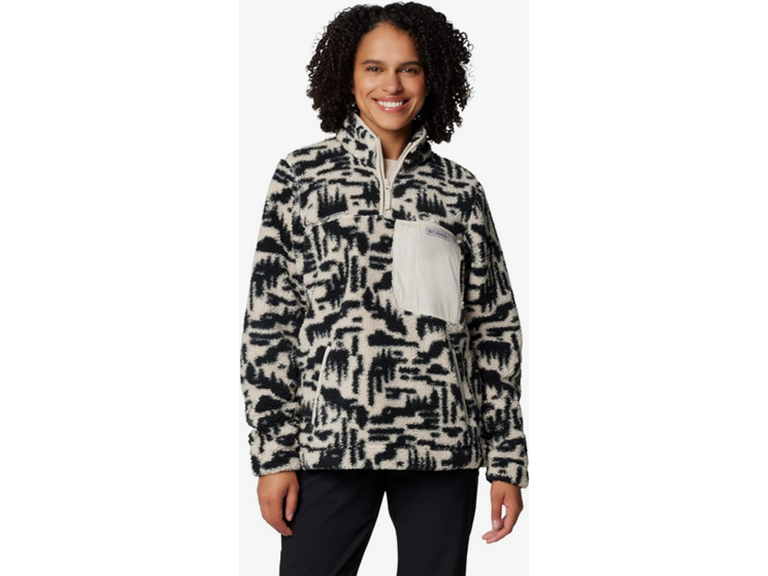 Columbia Women's West Bend Print Full Zip II, Dark Stone Highland Tonal, Small