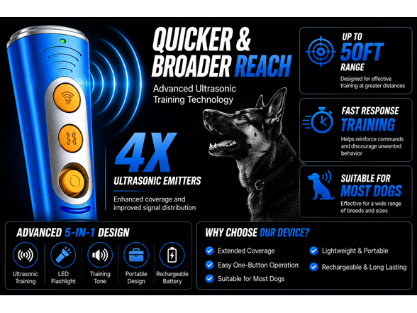 Ultrasonic Dog Bark Deterrent Device