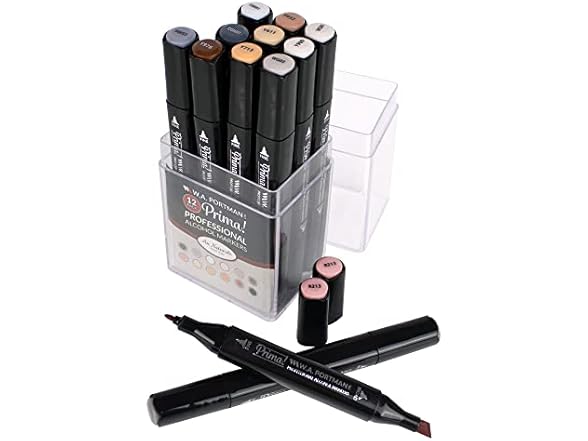 Prima Professional Alcohol Markers (Au Naturale)