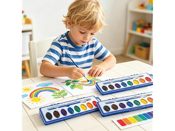 YILEGSYO 24 Pack Water Colors Paint Set