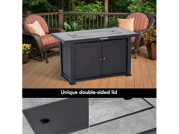 44" Propane Fire Pit Table, 50000BTU