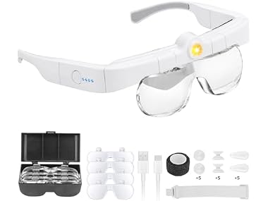 $12.99, Was $35.99, 63% Off! Nazano 1.5X-5.0X Headset Magnifier dealfomo