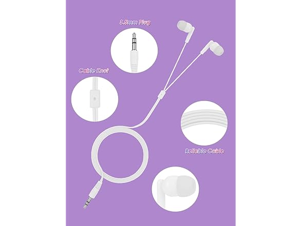 MNINEANDMORE 50 Pack Bulk Earbuds