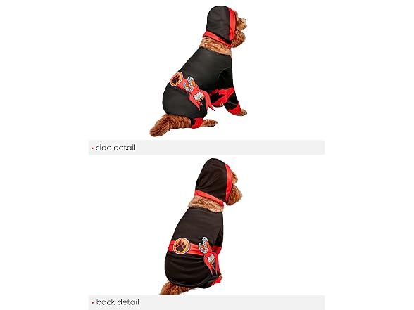 Rubies Ninja Pet Costume for Dogs or Cats, Sm