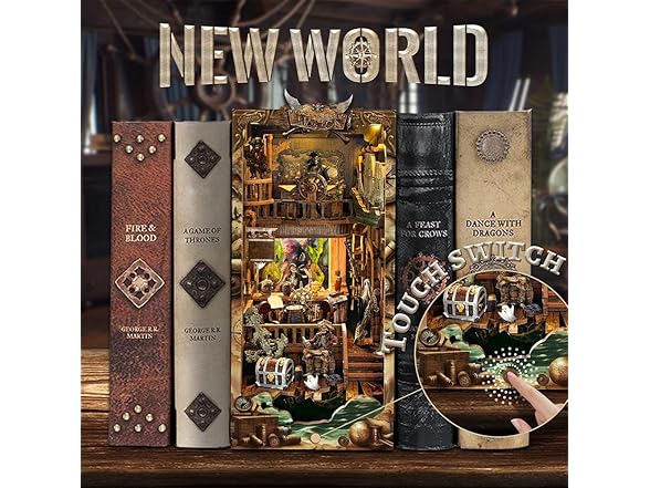 oincon DIY Book Nook Kit, 3D