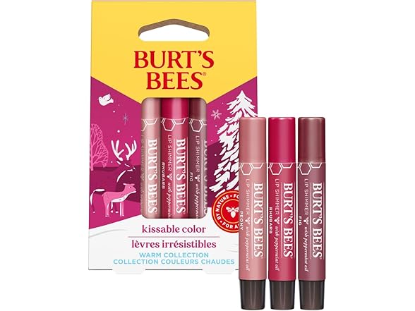 Burts Bees Kissable Color Warm Gift Set