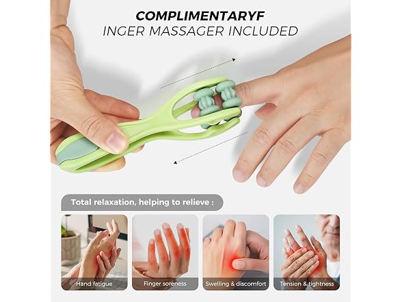 WUX Hand Massager with Heat 3 Modes Arthritis