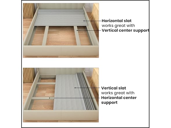 Greaton, 0.75-Inch Vertical Wooden Bunkie Board/Bed Slats, King, Grey